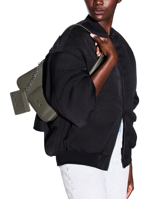 A|X Chain  Petit sac bandouli&egrave;re savane - Sacs pour Femme