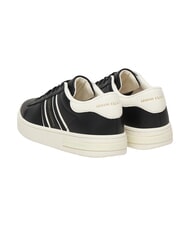 ARMANI EXCHANGE LONDON Baskets noir + blanc cass&eacute; - Chaussures Femme - 3