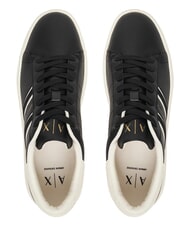 ARMANI EXCHANGE LONDON Baskets noir + blanc cass&eacute; - Chaussures Femme - 4