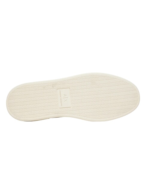 LONDON Baskets blanc cass&eacute; + noir - Chaussures Femme
