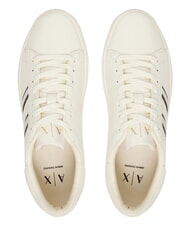 ARMANI EXCHANGE LONDON Baskets blanc cass&eacute; + noir - Chaussures Femme - 4
