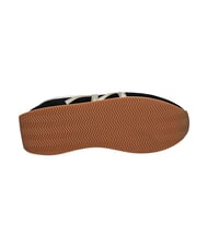 ARMANI EXCHANGE ROYALE SUEDE AIR MESH Baskets noir/or p&acirc;le - Chaussures Femme - 5
