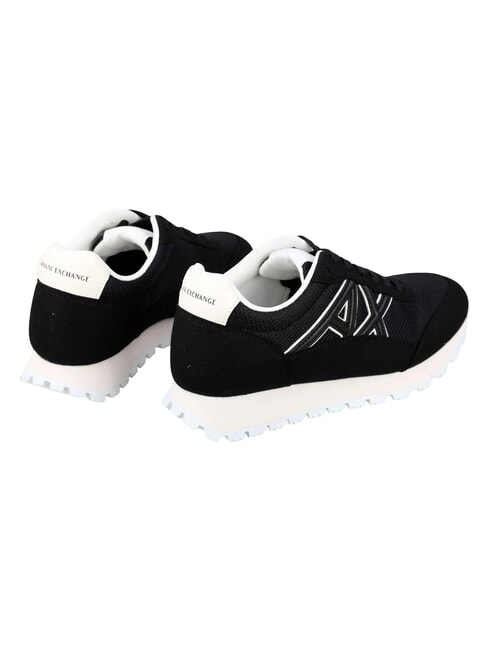 DROP MICROSUEDE Baskets avec logo lat&eacute;ral noir + blanc cass&eacute; - Chaussures Femme