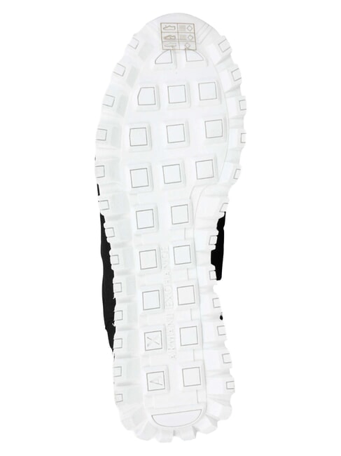 DROP MICROSUEDE Baskets avec logo lat&eacute;ral noir + blanc cass&eacute; - Chaussures Femme
