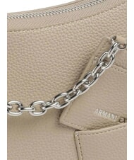ARMANI EXCHANGE A|X Chain  Petit sac bandouli&egrave;re sable - Sacs pour Femme - 3