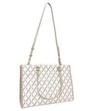 ARMANI EXCHANGE A|X LOGO ALL OVER Sac bandouli&egrave;re, avec bandouli&egrave;re blanc cass&eacute; / sable - Sacs pour Femme - 2