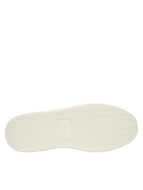 A|X Baskets en cuir blanc cass&eacute; + rose sal&eacute; - Chaussures Femme