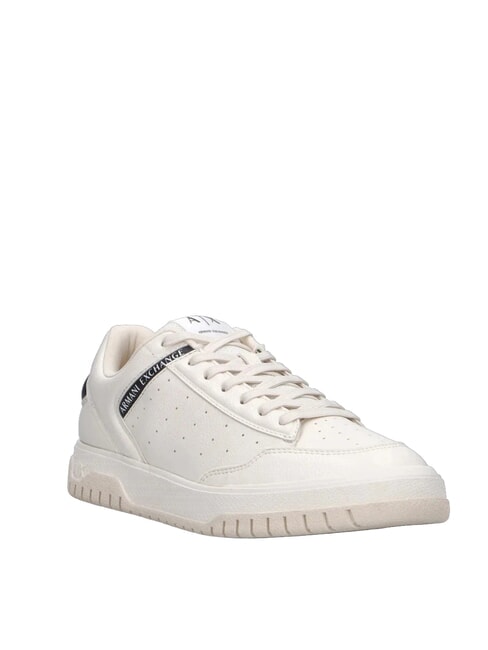 DUCK Baskets blanc cass&eacute; + noir - Chaussures Homme