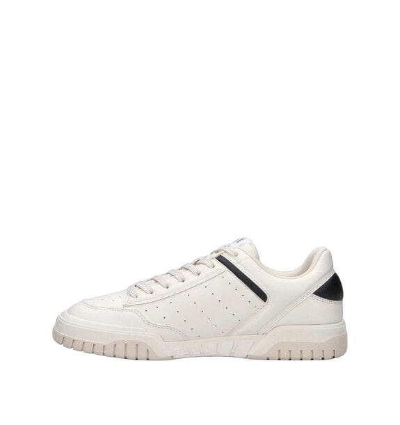 DUCK Baskets blanc cass&eacute; + noir - Chaussures Homme