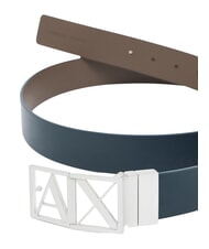 ARMANI EXCHANGE A|X Ceinture double face marine/marron fonc&eacute; - Ceintures - 2