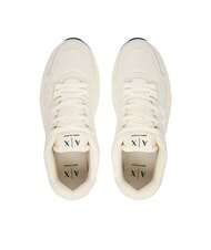 ARMANI EXCHANGE LUCK Baskets blanc cass&eacute; + blanc cass&eacute; - Chaussures Homme - 4