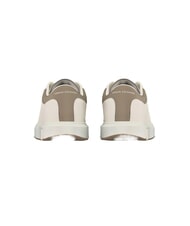 ARMANI EXCHANGE ACTION Baskets en cuir blanc cass&eacute; + scintillement hivernal - Chaussures Homme - 3