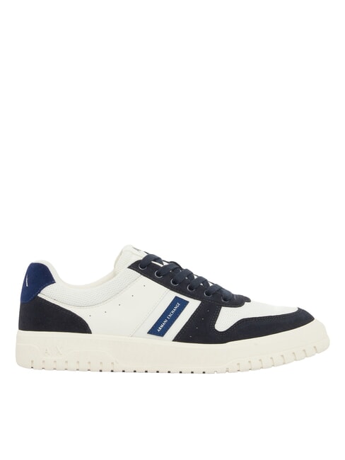 DUCK Baskets en cuir marine fonc&eacute;e + bleu clair + &eacute;teint - Chaussures Homme