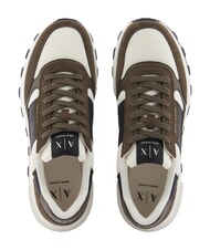 ARMANI EXCHANGE DUSSELDORF Baskets musc + blanc cass&eacute; - Chaussures Homme - 4