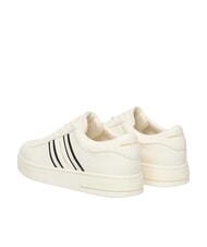 ARMANI EXCHANGE LONDON Baskets blanc cass&eacute; + noir - Chaussures Homme - 3