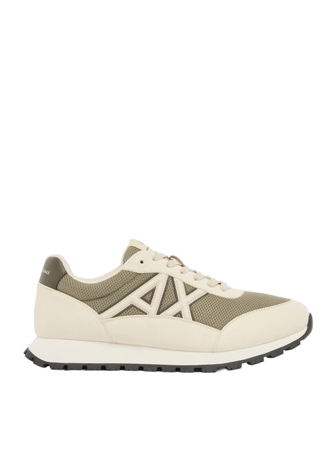 DROP MICROSUEDE Baskets avec logo contrast&eacute; cr&egrave;me + pointe d'hiver - Chaussures Homme