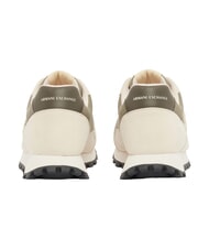 ARMANI EXCHANGE DROP MICROSUEDE Baskets avec logo contrast&eacute; cr&egrave;me + pointe d'hiver - Chaussures Homme - 3