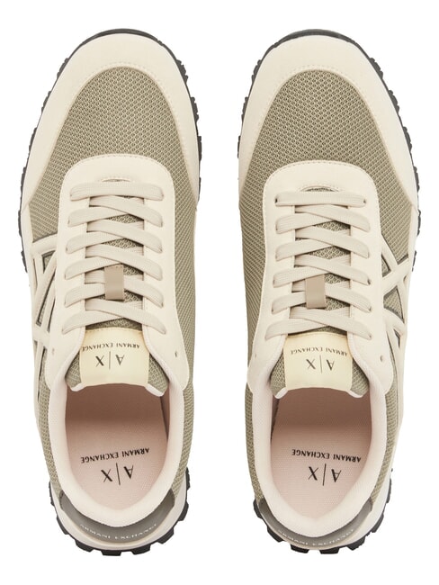 DROP MICROSUEDE Baskets avec logo contrast&eacute; cr&egrave;me + pointe d'hiver - Chaussures Homme