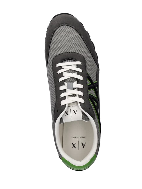 DROP MICROSUEDE Baskets avec logo contrast&eacute; gris anthracite + gris neutre - Chaussures Homme