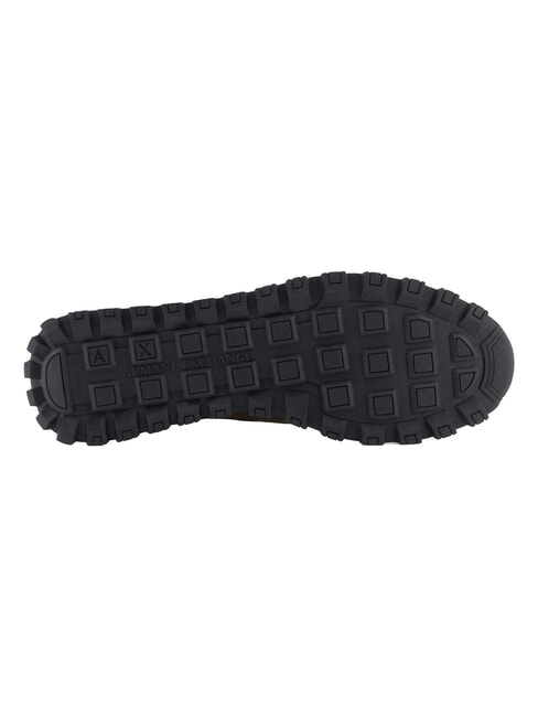 DROP MICROSUEDE Baskets avec logo contrast&eacute; musc + blanc cass&eacute; - Chaussures Homme