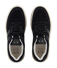 ARMANI EXCHANGE VENICE Baskets en cuir noir - Chaussures Homme - 4