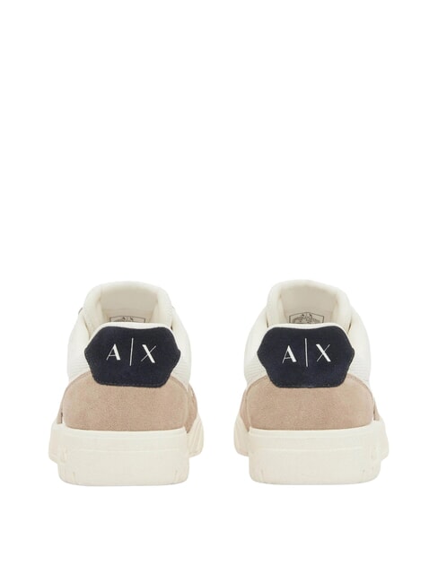 DUCK Baskets en cuir terre + bleu marine fonc&eacute; + blanc cass&eacute; - Chaussures Homme