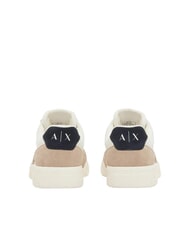 ARMANI EXCHANGE DUCK Baskets en cuir terre + bleu marine fonc&eacute; + blanc cass&eacute; - Chaussures Homme - 3