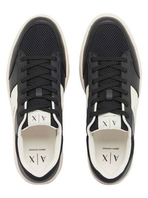 LION Baskets noir + blanc cass&eacute; - Chaussures Homme