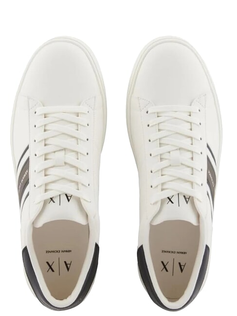 LONDON Baskets blanc cass&eacute; + musc - Chaussures Homme