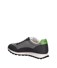 ARMANI EXCHANGE DROP MICROSUEDE Baskets avec logo contrast&eacute; gris anthracite + gris neutre - Chaussures Homme - 3