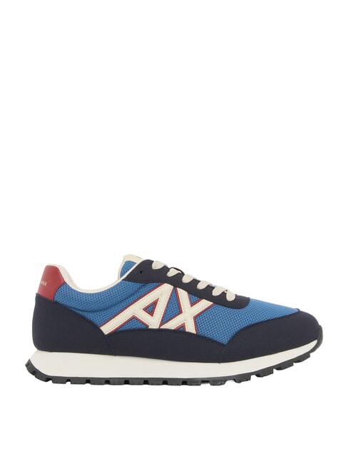 DROP MICROSUEDE Baskets avec logo contrast&eacute; marine fonc&eacute; + bleu de Chine - Chaussures Homme