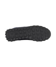 ARMANI EXCHANGE DROP MICROSUEDE Baskets avec logo contrast&eacute; marine fonc&eacute; + bleu de Chine - Chaussures Homme - 4
