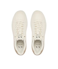 ARMANI EXCHANGE VENICE Baskets blanc cass&eacute; + terre - Chaussures Homme - 4