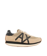 ARMANI EXCHANGE ROYALE SUEDE AIR MESH Baskets en cuir avec logo AX - Chaussures Homme