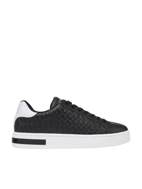 LONDON Baskets noir + blanc optique - Chaussures Homme