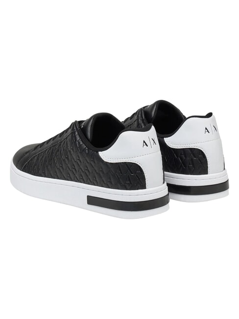 LONDON Baskets noir + blanc optique - Chaussures Homme