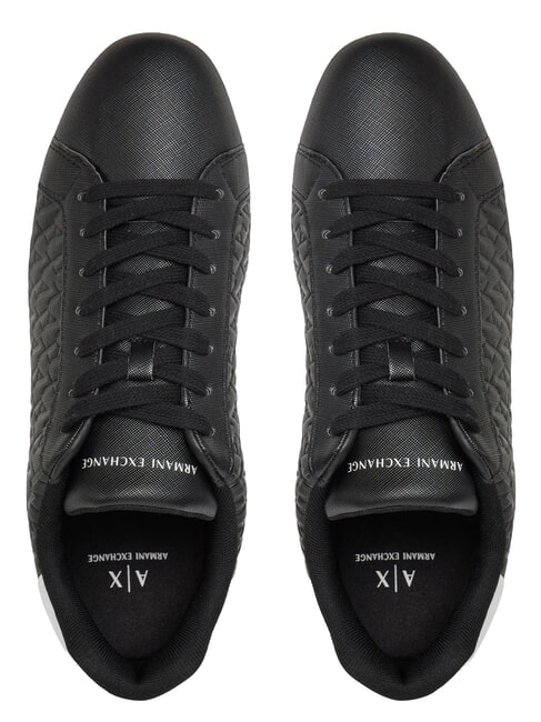 LONDON Baskets noir + blanc optique - Chaussures Homme