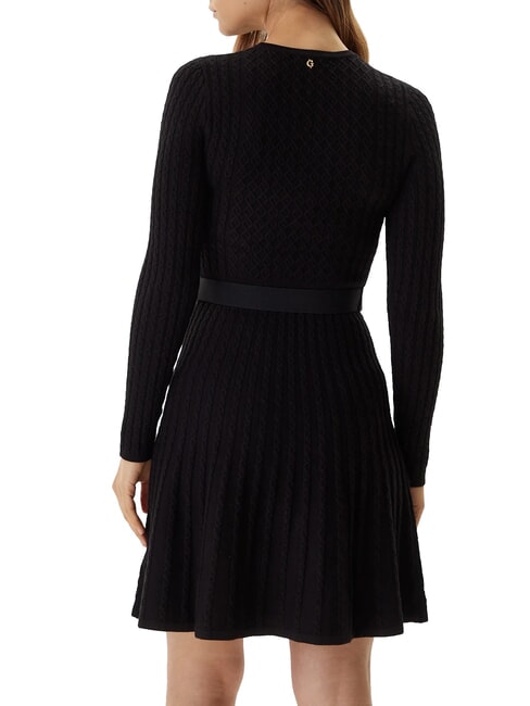 HANA  robe en maille torsad&eacute;e jetbla - V&ecirc;tements femme