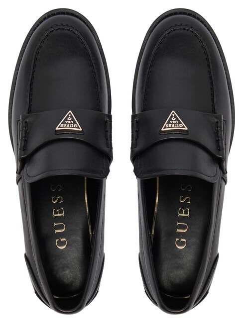 BELISO mocassins en cuir NOIR - Chaussures Femme