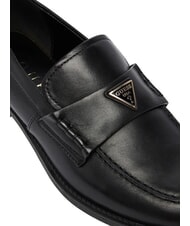 GUESS BELISO mocassins en cuir NOIR - Chaussures Femme - 6