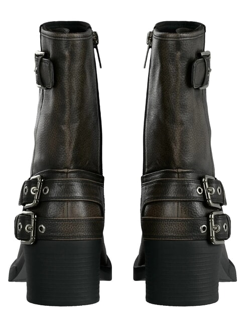 MATWELL2 Bottines &agrave; talons de 6 cm taupe noir - Chaussures Femme