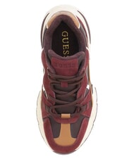 GUESS CARRLI8 Baskets vin rouge - Chaussures Femme - 4