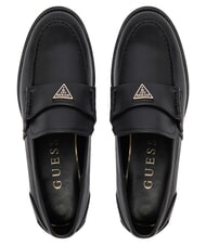 GUESS BELISO mocassins en cuir NOIR - Chaussures Femme - 3