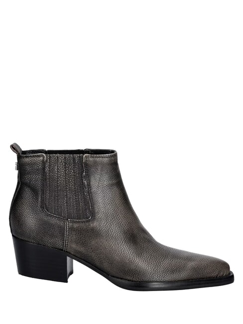 WYNIE Bottines en cuir, talon de 4,5 cm NOIR - Chaussures Femme
