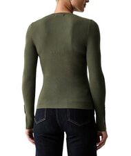 GUESS ELLIE pull &agrave; col rond matin d'olivier - Chandails pour femmes - 2