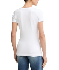 GUESS PALM TRIANGLE T-shirt en coton blanc pur - T-shirt - 2