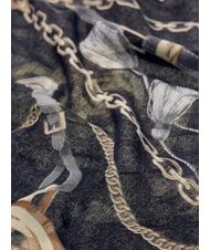 GUESS PRINTED &Eacute;charpe &agrave; motif cha&icirc;ne NOIR - &Eacute;charpes - 3