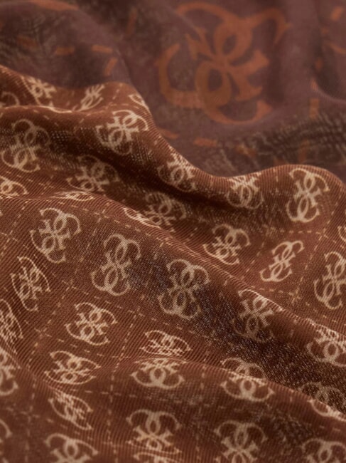 LINDSEY PRINTED &Eacute;charpe &agrave; motif g&eacute;om&eacute;trique marron - &Eacute;charpes