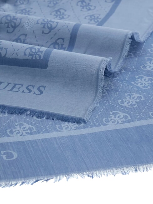 JACQUARD &Eacute;charpe monogramm&eacute;e bleu paisible - &Eacute;charpes