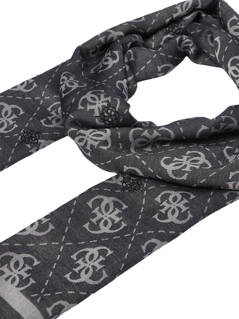 JACQUARD &Eacute;charpe monogramm&eacute;e NOIR - &Eacute;charpes